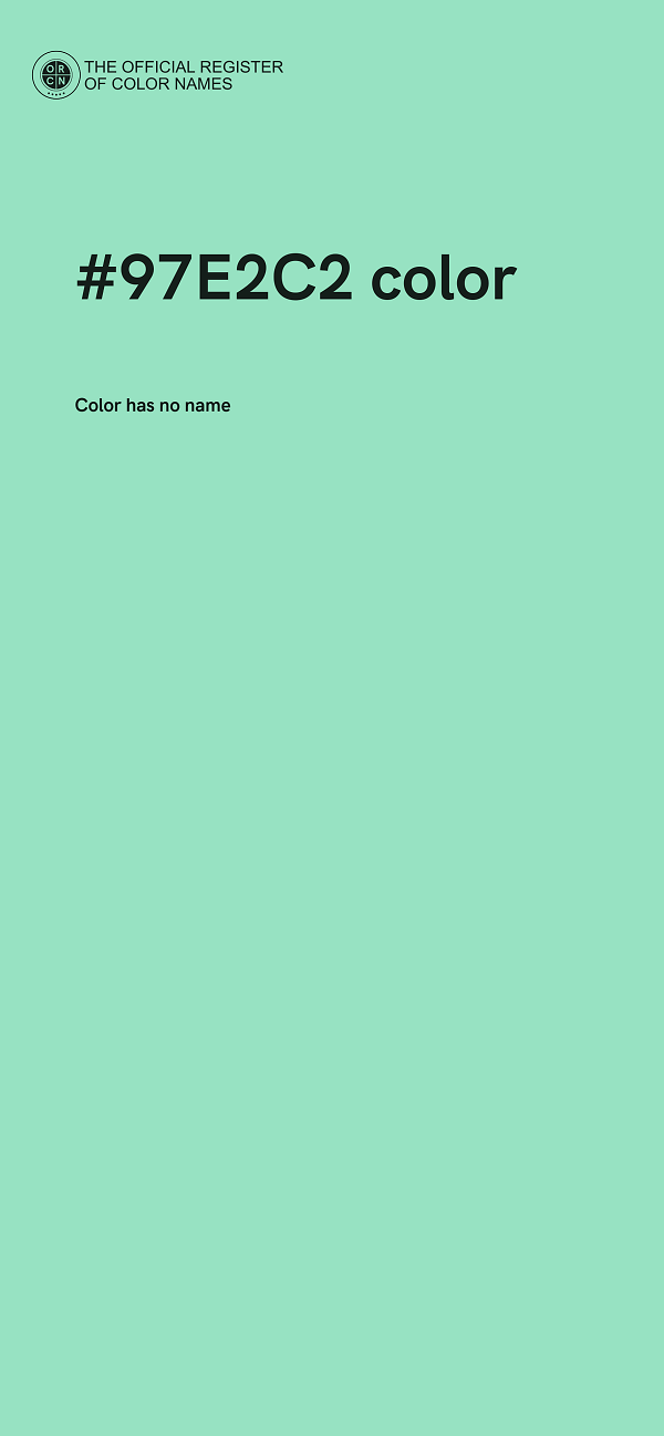 #97E2C2 color image