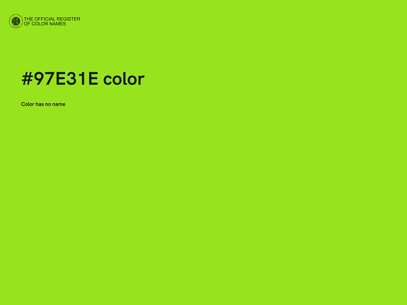#97E31E color image