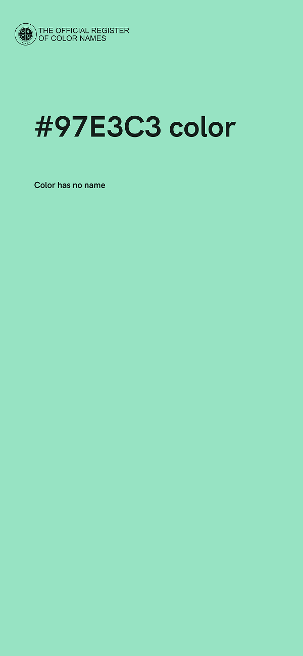#97E3C3 color image