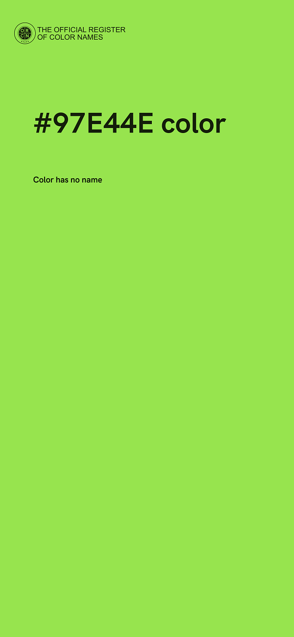 #97E44E color image