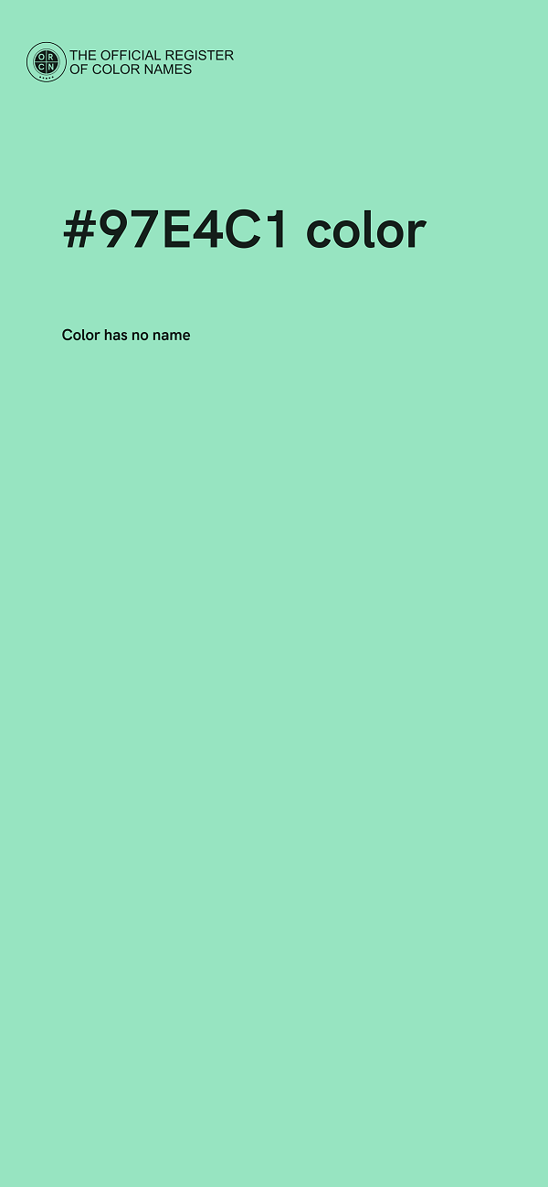 #97E4C1 color image