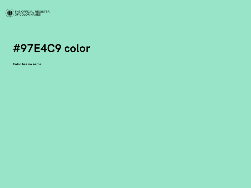 #97E4C9 color image