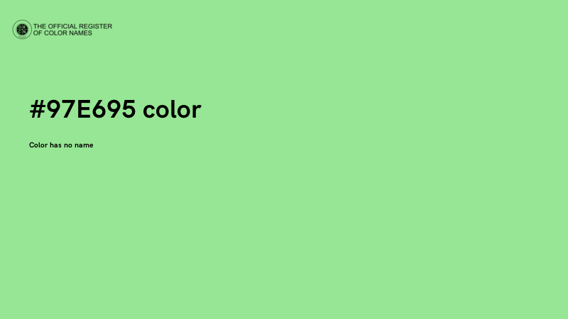 #97E695 color image