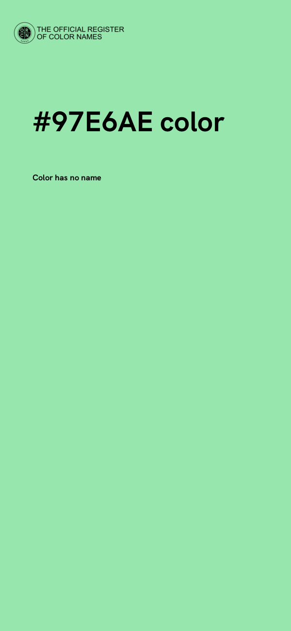 #97E6AE color image