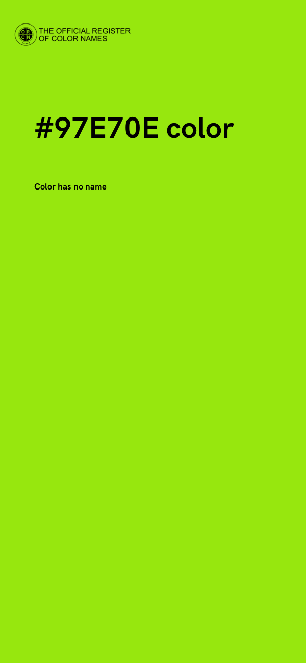 #97E70E color image