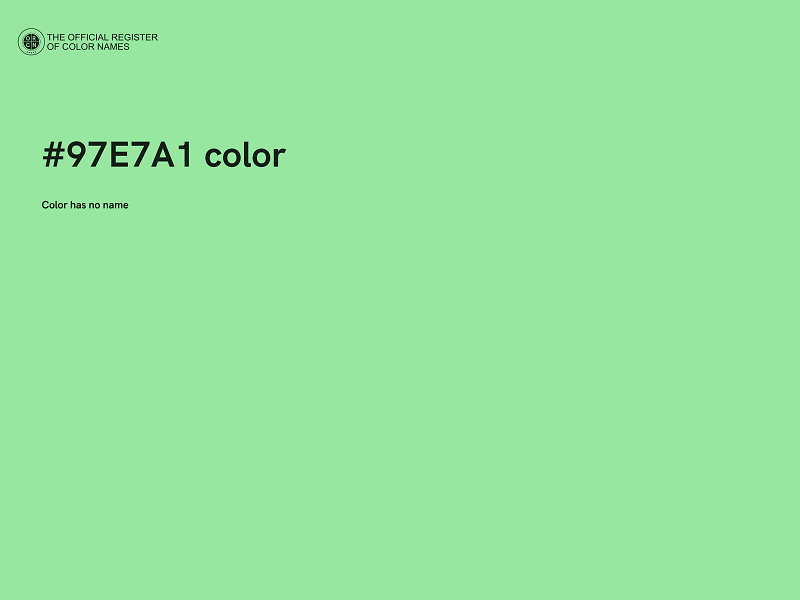 #97E7A1 color image