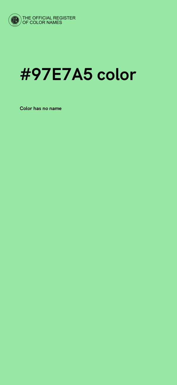 #97E7A5 color image