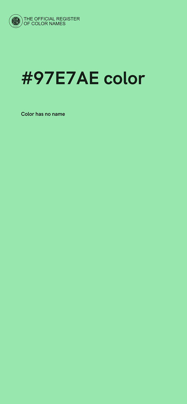#97E7AE color image