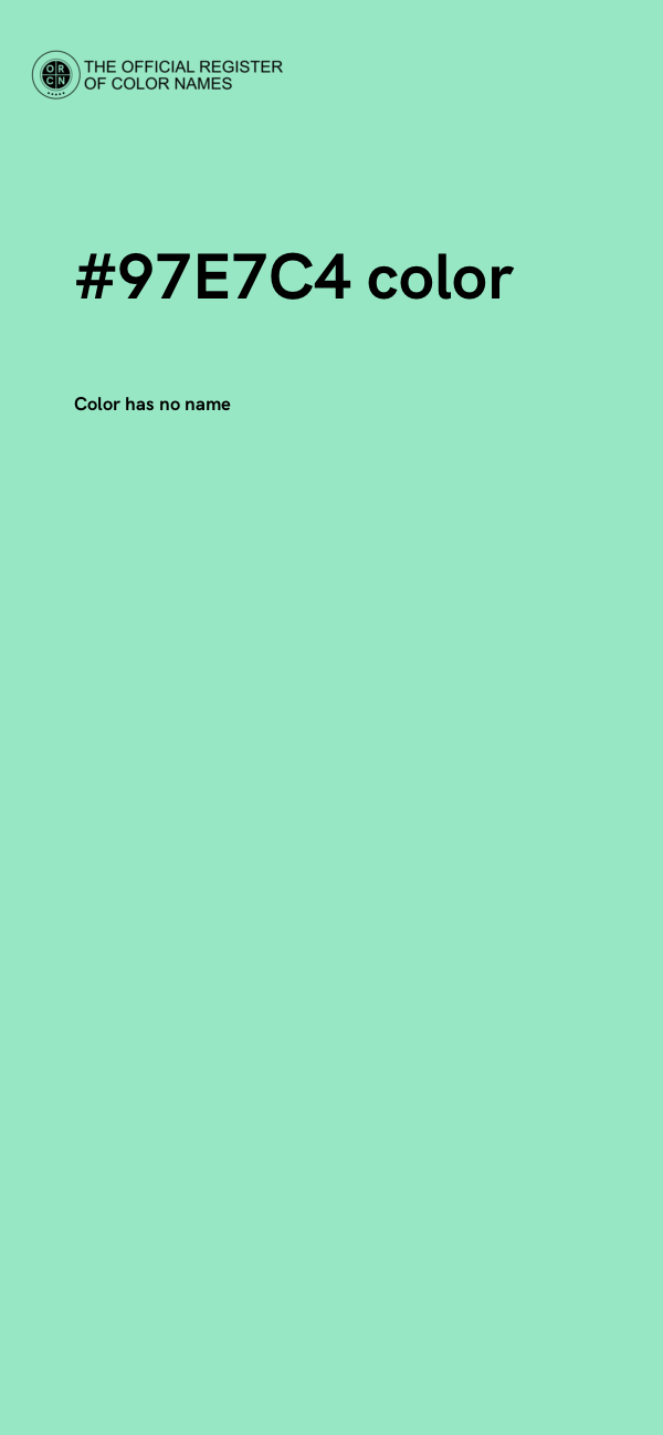 #97E7C4 color image