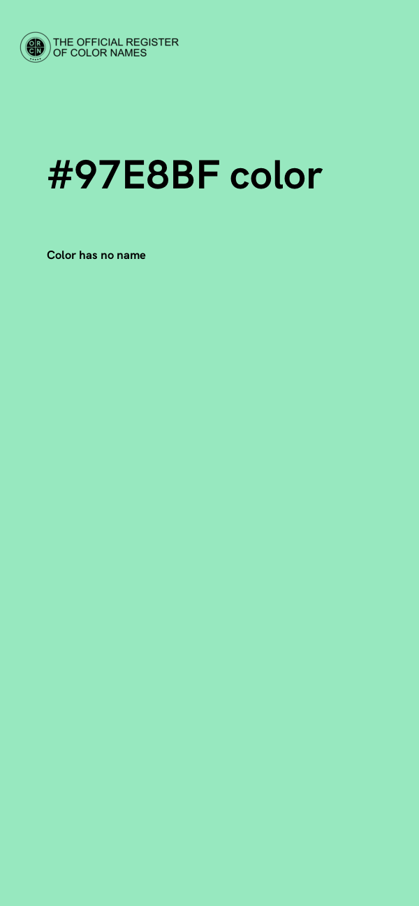 #97E8BF color image