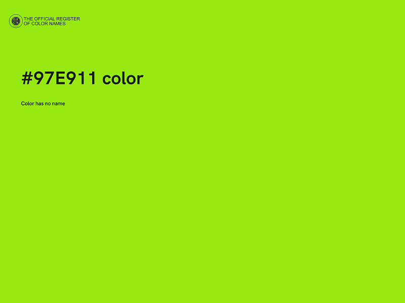 #97E911 color image