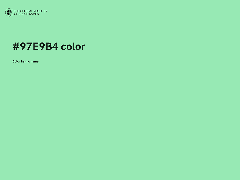 #97E9B4 color image