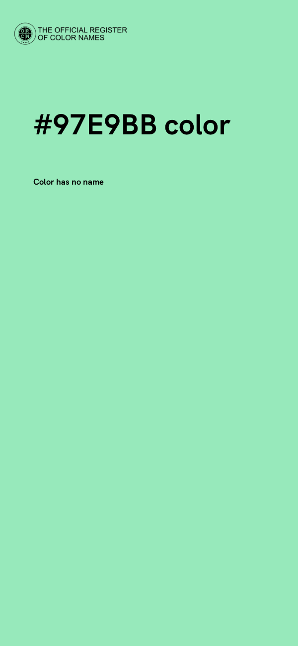 #97E9BB color image