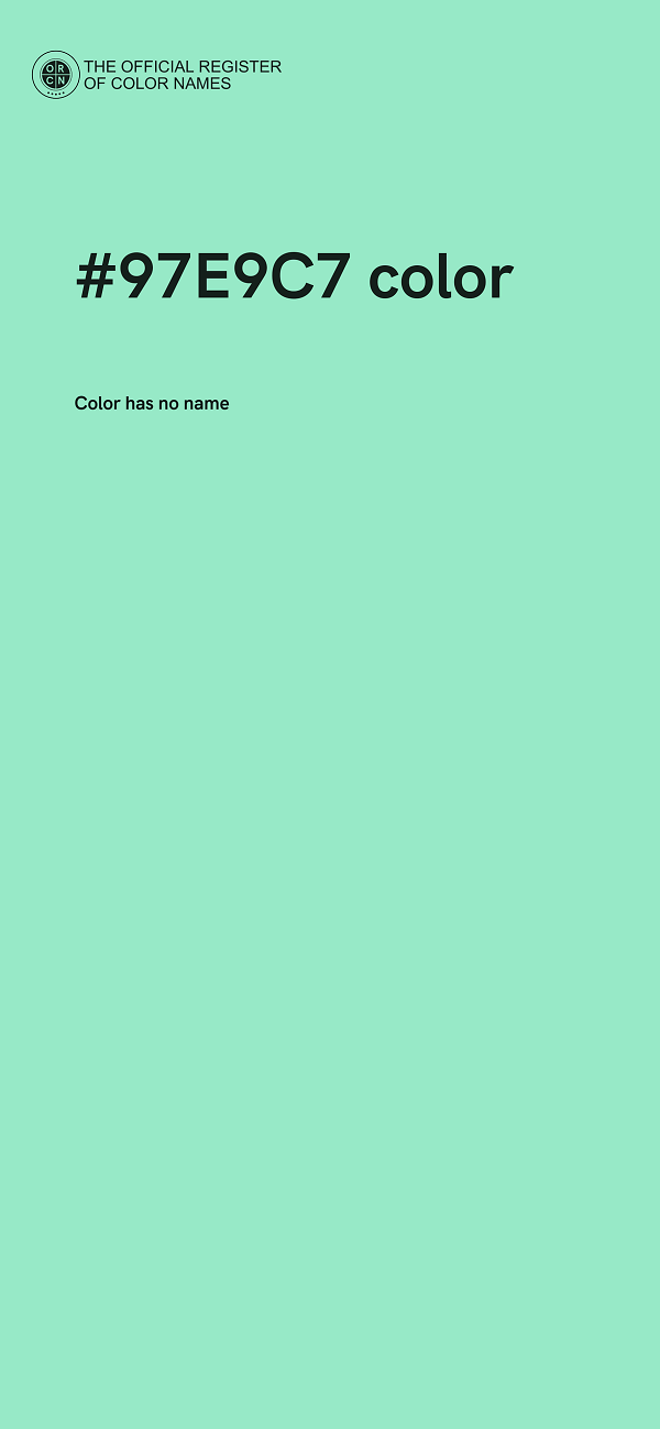 #97E9C7 color image