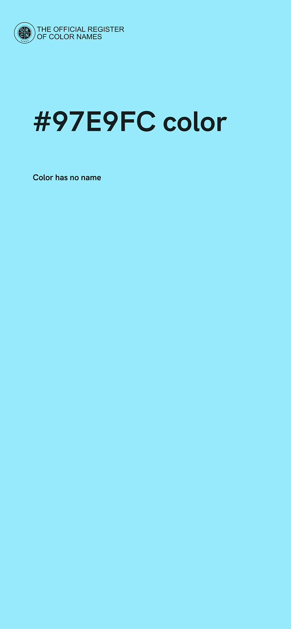 #97E9FC color image