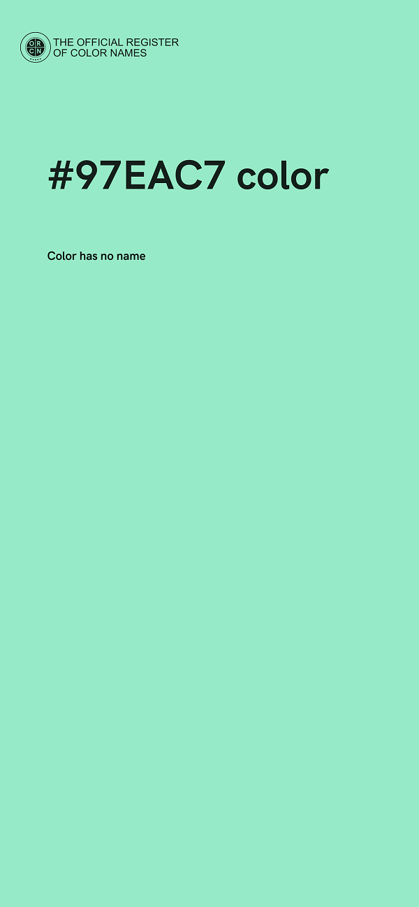 #97EAC7 color image