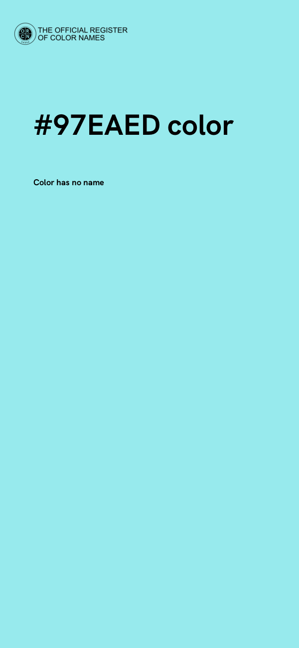 #97EAED color image