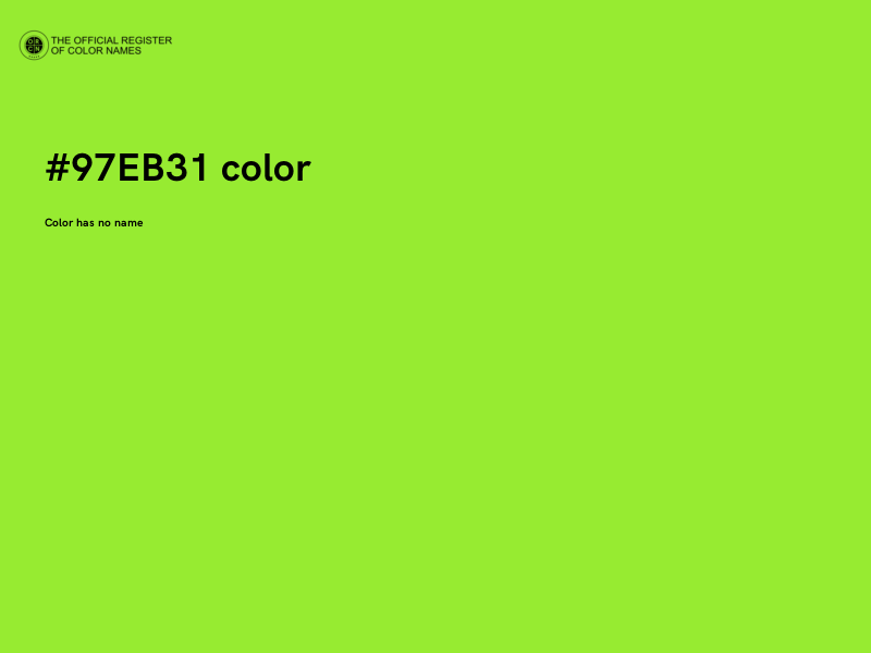 #97EB31 color image