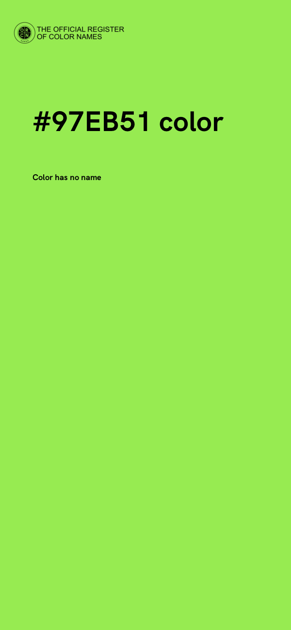 #97EB51 color image