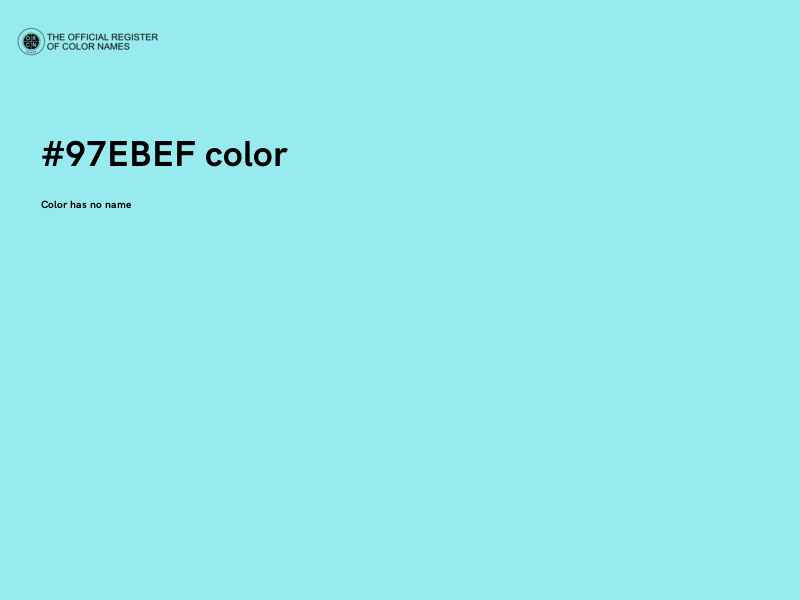 #97EBEF color image