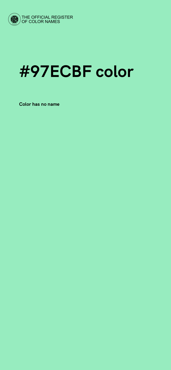 #97ECBF color image