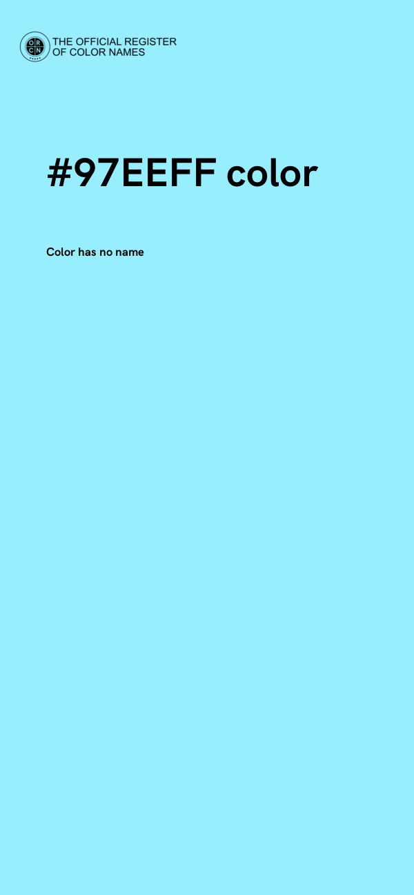 #97EEFF color image