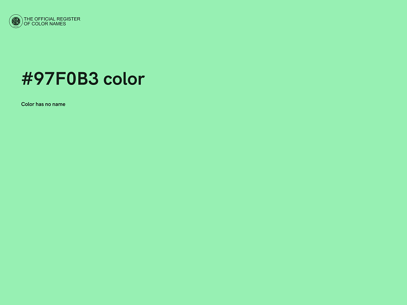 #97F0B3 color image