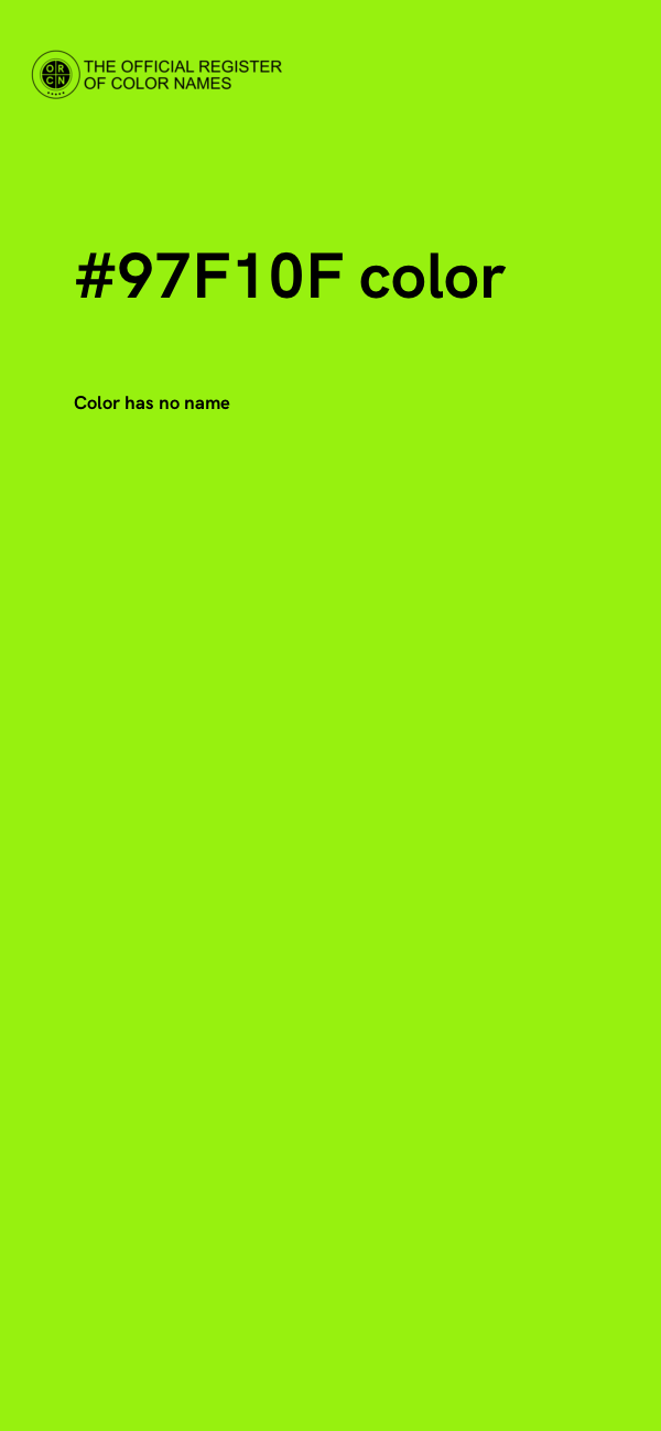 #97F10F color image