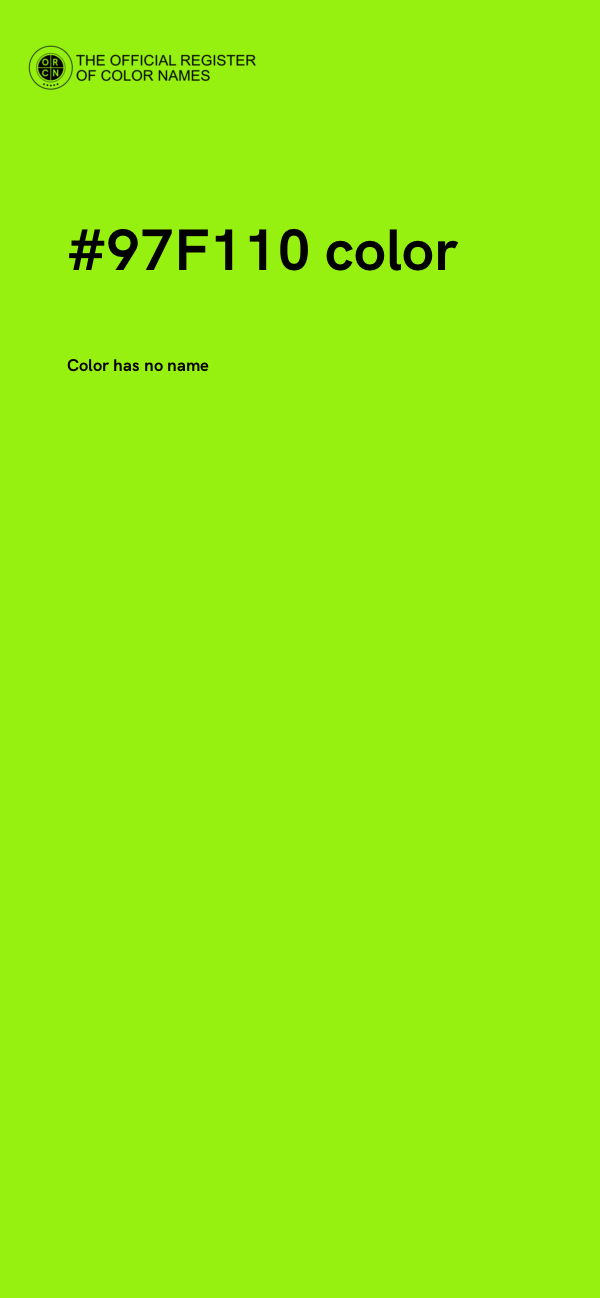 #97F110 color image