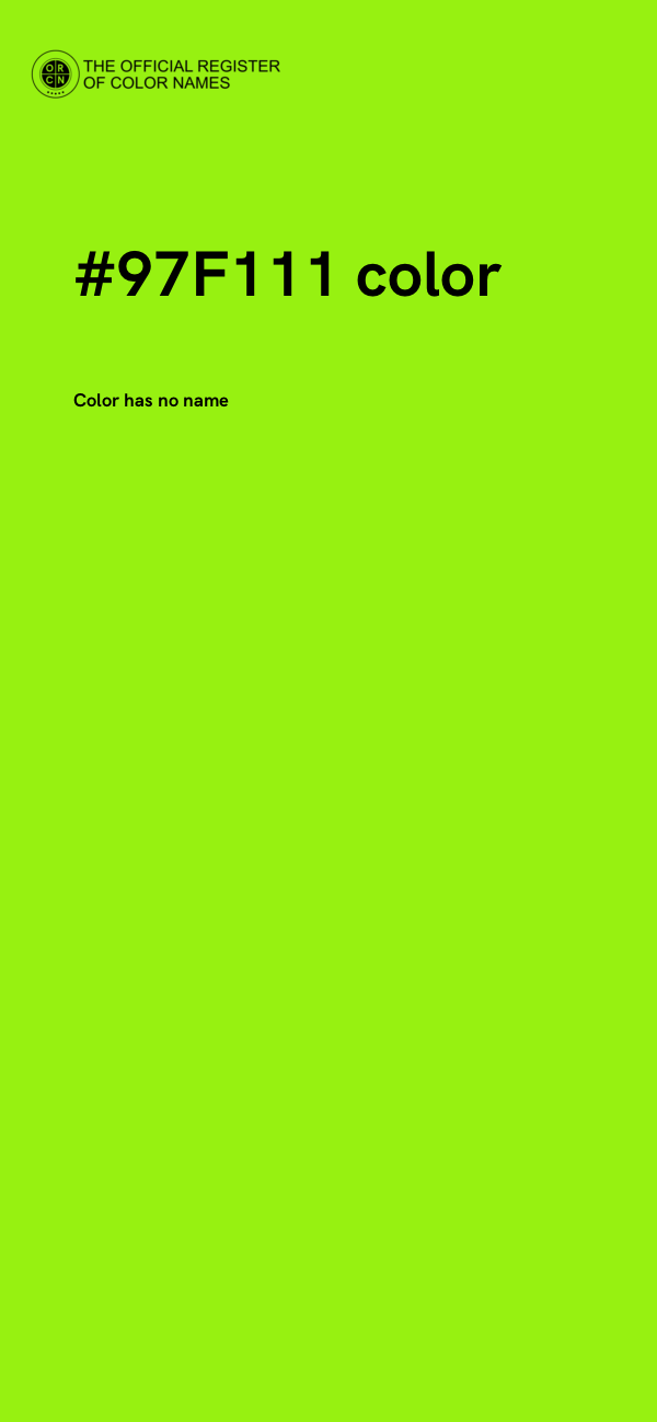 #97F111 color image
