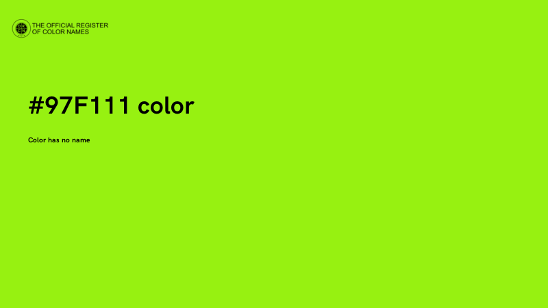 #97F111 color image