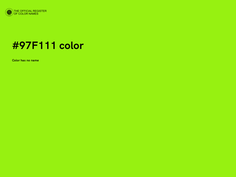 #97F111 color image