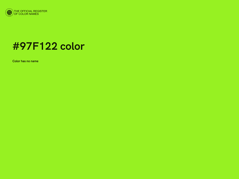 #97F122 color image