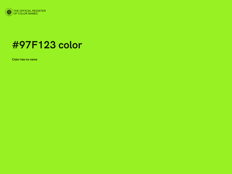 #97F123 color image