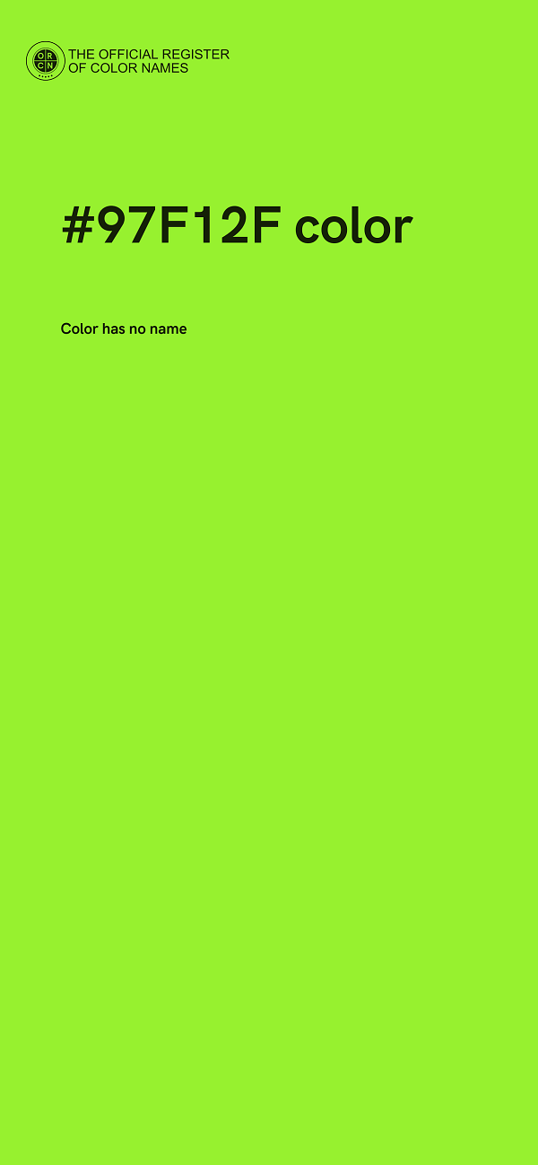 #97F12F color image