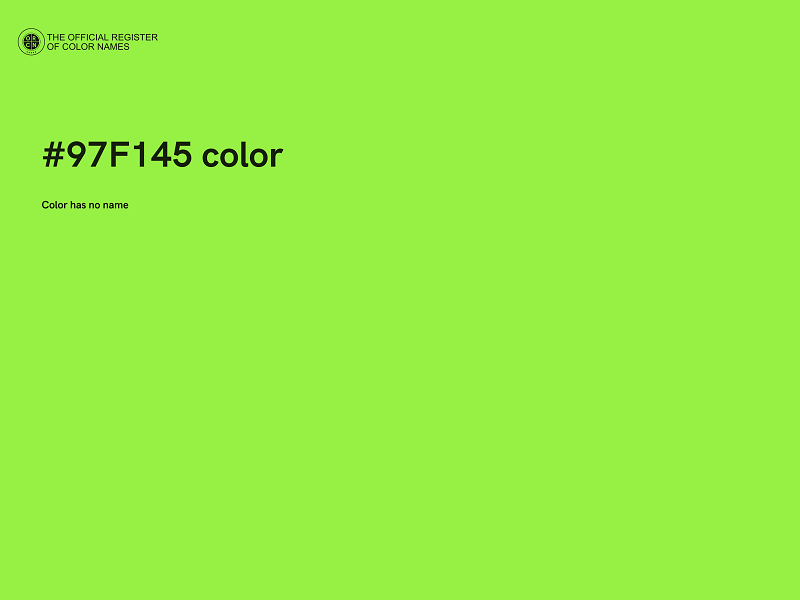 #97F145 color image