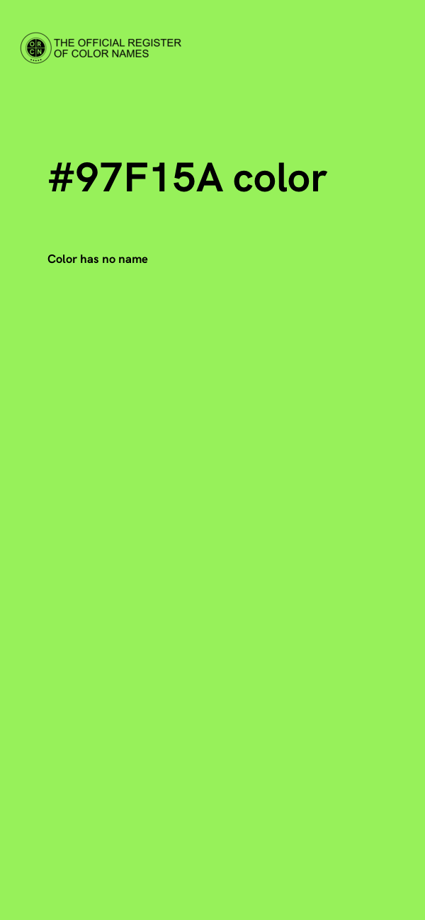 #97F15A color image