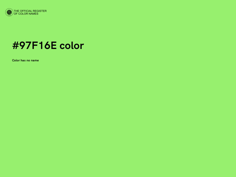 #97F16E color image