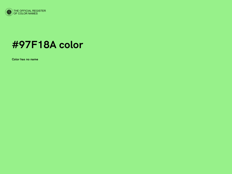 #97F18A color image