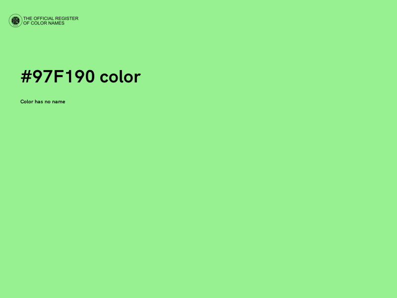 #97F190 color image