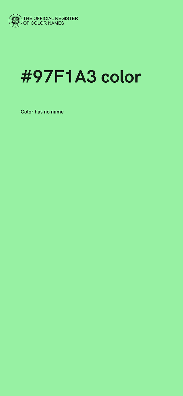 #97F1A3 color image