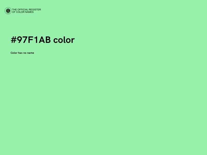 #97F1AB color image