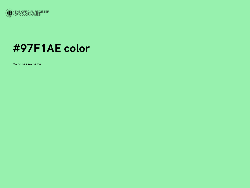 #97F1AE color image