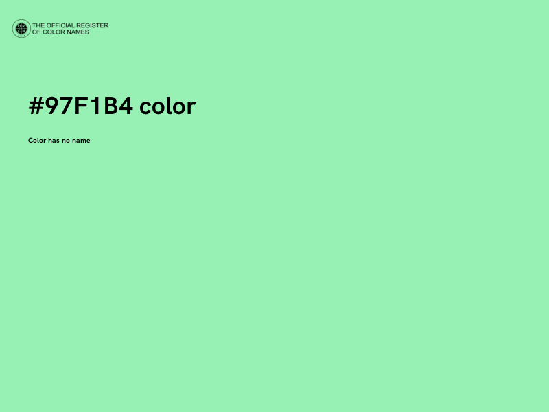 #97F1B4 color image