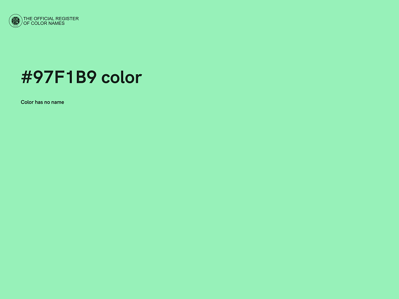 #97F1B9 color image
