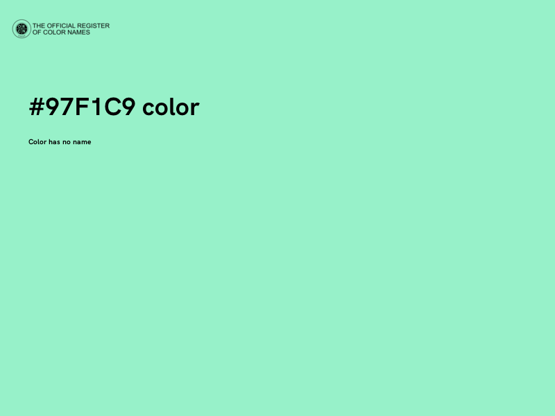 #97F1C9 color image