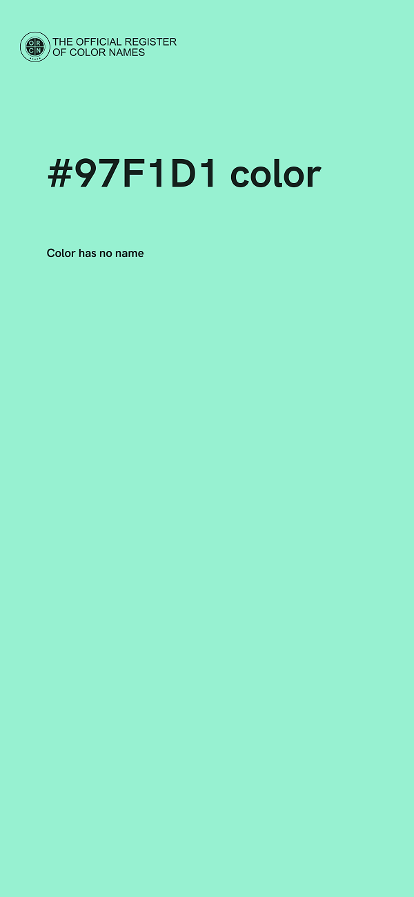 #97F1D1 color image