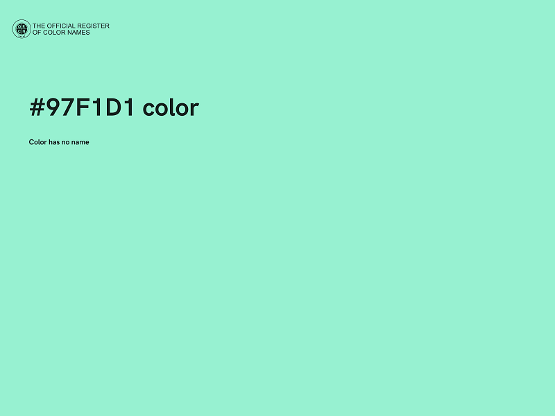 #97F1D1 color image