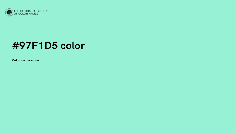#97F1D5 color image