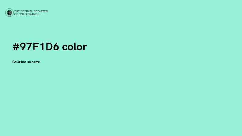 #97F1D6 color image